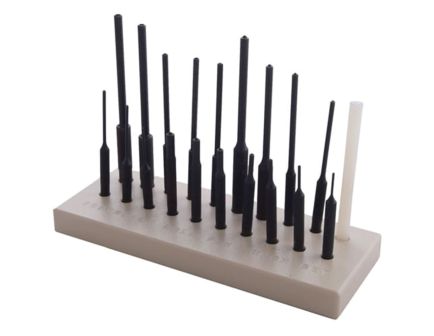 Brownells Standard Roll Pin Punch Bench Set, Black Pack of 20