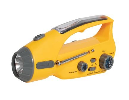 Rothco Solar-Wind Up Flashlight With Radio