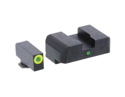 AmeriGlo Pro I-Dot 2 Dot Green Night Sight Set For 9/40/357 Double Stack Glock - GL-301