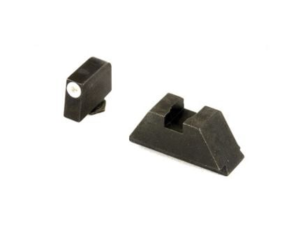 AmerGlo Suppressor Height Green Tritium Front Black Rear Sight Set For All Glocks Except 42/43 - GL-411