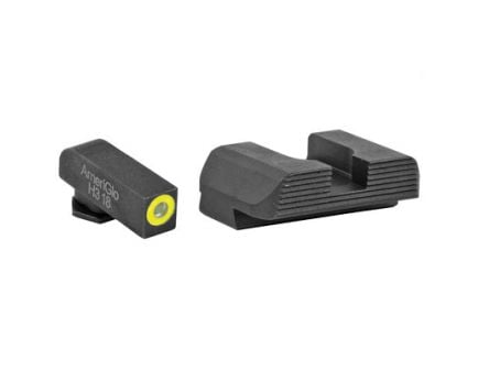 AmeriGlo Protector Glock 42/43 Night Sights, Green Tritium Front Black Serrated Rear - GL-705