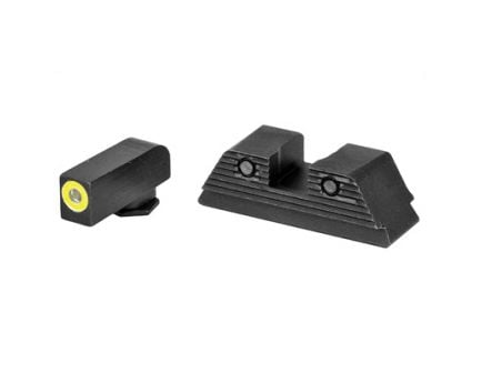 AmeriGlo Trooper Night Sight Set w/ Green Front Green Tritium Serrated Rear For Glock MOS Models Gen 1-4- GL-819