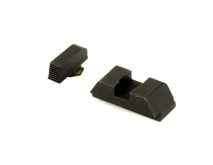 AmeriGlo Defoor Sight Set For Glock 42/43, Black Rear Black Serrated Front - GT-532