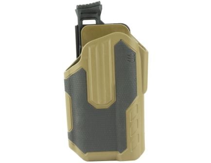 Blackhawk Omnivore Size Left Hand 150 Styles of Semi Automatic Handgun Non-Light Bearing Multi-Fit Holster, Black/Tan - 419001BCL