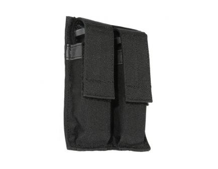 Blackhawk Hook Backed Magazine Pouch for Double Pistol Magazines, Black - 61ACDMBK