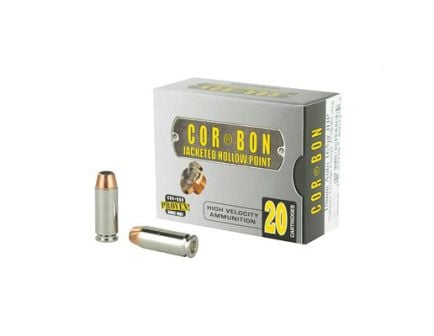 CorBon Self Defense 10mm Ammo 165 Grain JHP, 20 rds/box - 10165
