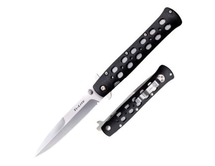 Cold Steel Ti-Lite Spear Point Folding Knife, 4", Black - 26SPZ