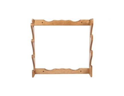 Allen Four Gun Wooden Wall Rack 24.5"x24.5"x4.25", Natural Finish - 18550