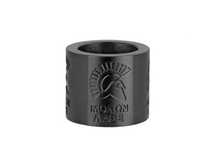 Backup Tactical 1/2x28 RH .223 Rem Rifle Thread Protector With Molon Labe Pattern, Black - MOLABE-BLK223