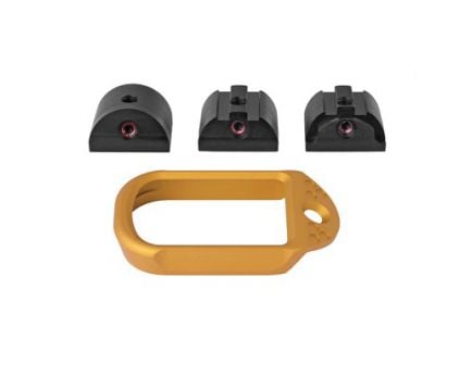 Battle Arms Development Magwell Fits Glock 19 Gen1-4, Gold - BAD-MW-G19-G