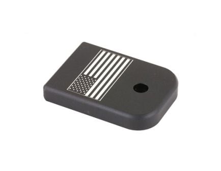 Bastion American Flag Magazine Base Plate for Glock 9/40 - BASGL-940-BW-USAFLG