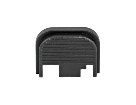 Bastion Ridged Back Plate For Glock Gen 1-4, Black - BASGL-SLD-RDG-BLK