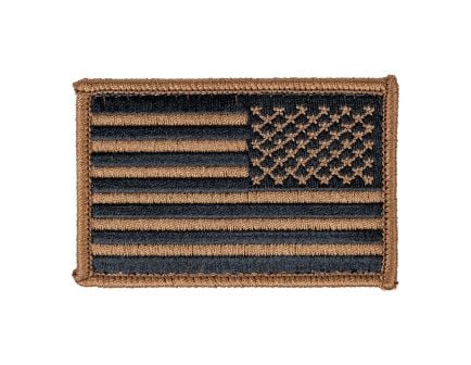 Blackhawk Reversed American Flag Patch, 3" W x 2" H, Coyote Tan - 90DTFV-R
