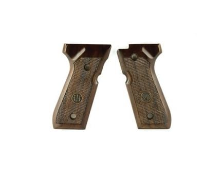 Beretta 92/96 Series Standard Wood Grips With Medallion, Walnut - JG92FSW