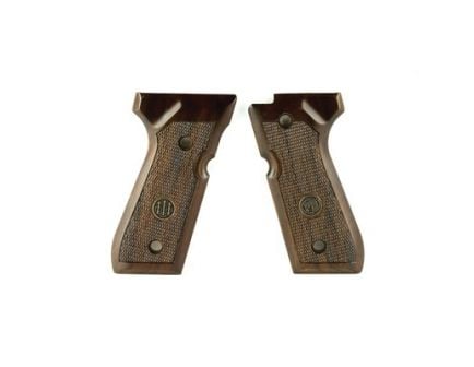 Beretta 92/96 Series Standard Wood Grips With Medallion, Walnut - JG92FSW