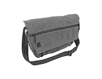 Grey Ghost Gear Wanderer Messenger Bag 20.5"x11.5"x4.5", Charcoal Grey Waxed Canvas - 6027-GRY