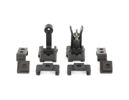 Griffin Armament M2 Folding Front/Rear Sights w/ 45 Degree Base, Black - GAM2DK