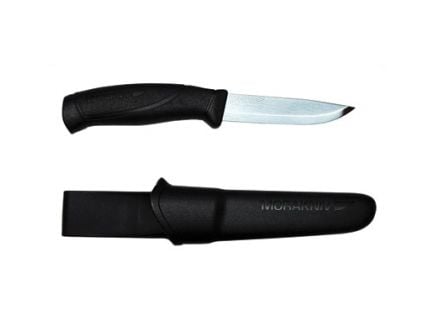 Morakniv Companion Fixed Blade Knife Stainless Steel Blade, Black - M-12092