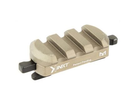 Kinetic Development Group Kinect M-LOK Rail 3 Slot Picatinny Rail, Brown - KIN5-100-BRN