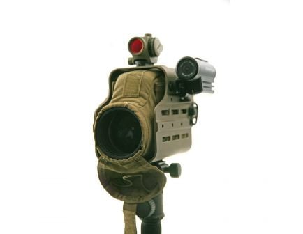 Kinetic Development Optics Hub M-Lok Spotting Scope Housing for Leupold M151 Spotting Scope, 6-1/4" W x 5.67" H, Earth Brown - MSH5-110