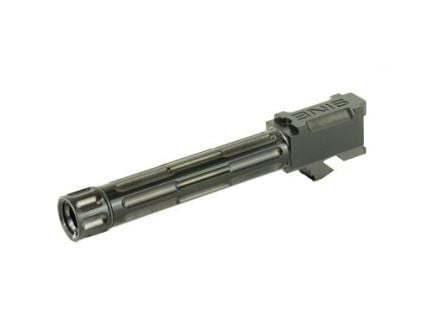 LanTac 9INE Glock 19 Threaded Fluted Barrel, Black - 01-GB-G19-TH-BLK