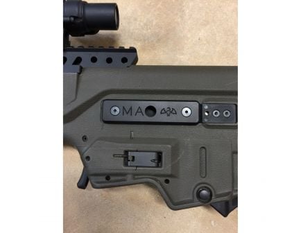 Manticore Arms Tavor 6061 Aluminum/Rubber Like Polymer Gasketed Port Cover for Tavor SAR and X95 Tavor, Hardcoat Anodized Black - MA-11900