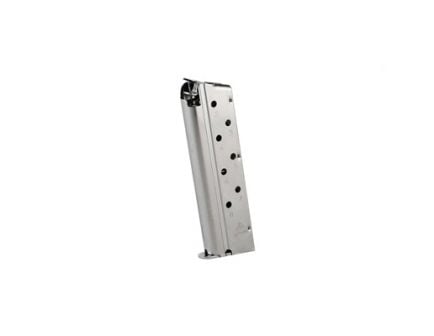 Mecgar 40 S&W 8 Round Magazine, Fits 1911, Nickel - MGCGOV40N