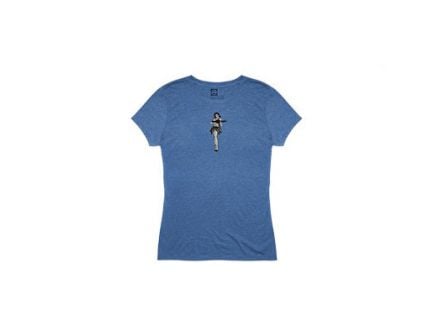 Magpul Hula Girl Women's Tee Shirt Small, Royal Heather - MAG1124