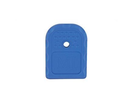 Midwest Industries Alum 9MM/40 Cal Mag Base Plate Fits Glock 9/40 Double Stack, Blue - MI-GBP-9,40-BLU