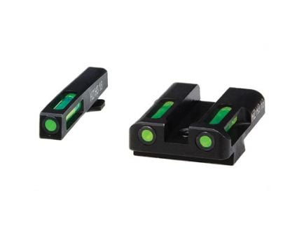 Hi-Viz LiteWave H3 Glock 20/21 Tritium Litepipe Night Sight Set, Green - GLN329