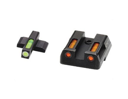 Hi-Viz LiteWave H3 H&K VP9/P30 Tritium Litepipe Night Sight Set, Green/Orange - HKN421