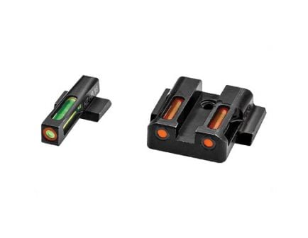 Hi-Viz LiteWave H3 Smith & Wesson M&P Tritium Litepipe Night Sight Set, Green/Orange - MPN421