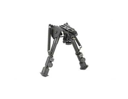 NCSTAR 5.5-8" Bipod w/ Spring Loaded Folding Action & Friction Lock Legs Fits Most Weaver/Picatinny Rifles, Black - ABPGC