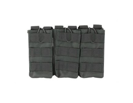 NCSTAR Triple AR Magazine Pouch w/ MOLLE Straps for Attachment, Black Nylon - CVAR3MP2928B