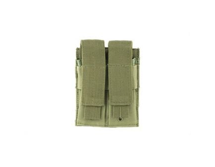 NCSTAR Double Pistol Magazine Pouch Fits Two Standard Capacity Double Stack Mags, Green Nylon - CVP2P2931G