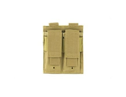 NCSTAR Double Pistol Magazine Pouch Fits Two Standard Capacity Double Stack Mags, Tan Nylon - CVP2P2931T