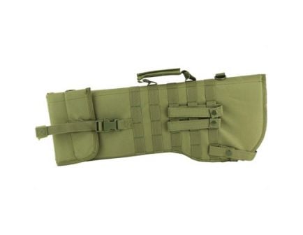 NCSTAR 22" Rifle Scabbard w/ Six Metal D-Ring locations & Padded Shoulder Sling, Green Nylon - CVRSCB2919G