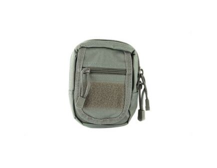 NCSTAR Small Utility Pouch w/ MOLLE Straps for Attachment, Gray Nylon, Gray - CVSUP2934U