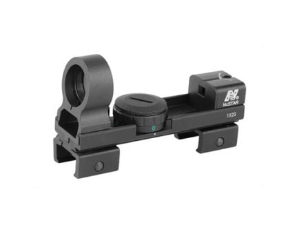 NCSTAR 5 MOA Red & Green Dot Optic w/ 3 Brightness Settings, Interchangeable Weaver & 3/8 Dovetail Mount, Black - DAB