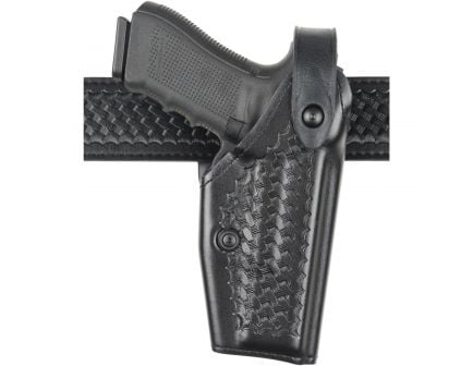 Safariland Right Hand Glock 17 Mid Ride Level II Retention Duty Holster, Black - 6280-8321-131