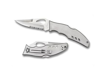 Spyderco Byrd Flight 8Cr13MoV Folding Knife, Satin - BY05PS