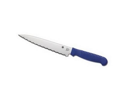 Spyderco Kitchen Classics Drop Point Utility Knife, 6.5", Blue - K04SBL