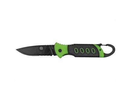 Ultimate Survival Technologies Folding 3.5" Glo Knife, Black Oxide w/ Glow in the Dark Hande - 20-12060