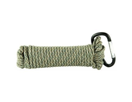 Ultimate Survival Technologies 550lb test 100% Nylon, 30 Feet Paracord, Green/Silver Camo - 20-5C30-08