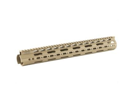 Leapers UTG Handguard Fits AR Rifles 15" Super Slim Free Float, FDE Cerakote - MTU019SSD