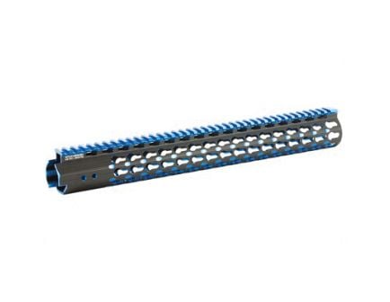 Leapers UTG PRO Super Slim Free 15" Floating Rail Fits AR-15, Blue/Black - MTU019SSKB2