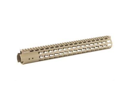 Leapers UTG Handguard Fits AR Rifles 15" Super Slim Free Float Keymod, FDE Cerakote - MTU019SSKD
