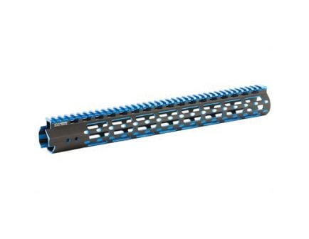 Leapers UTG PRO M-Lok Super Slim 15" Free Floating Rail, Blue/Black -  MTU019SSMB2