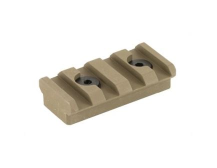 Leapers UTG Keymod Picatinny Rail Section 1.57" 4 Slots, FDE Cerakote - MTURS04SD