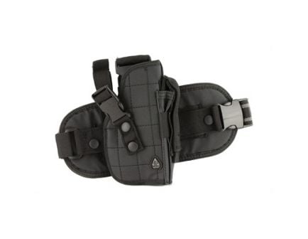 Leapers UTG Special Ops Universal Leg Holster Fits Most Large Autos, Right Hand, Black - PVC-H178B